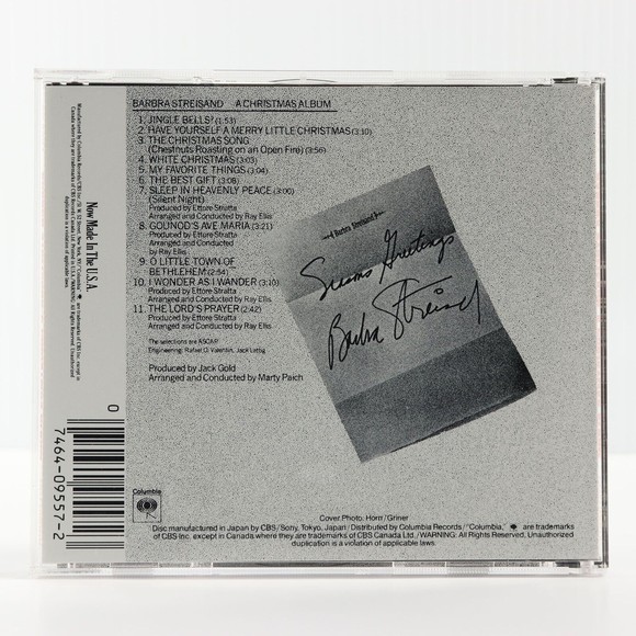 A Christmas Album by Barbra Streisand (CD, Columbia) CK 9557 - Picture 2 of 6
